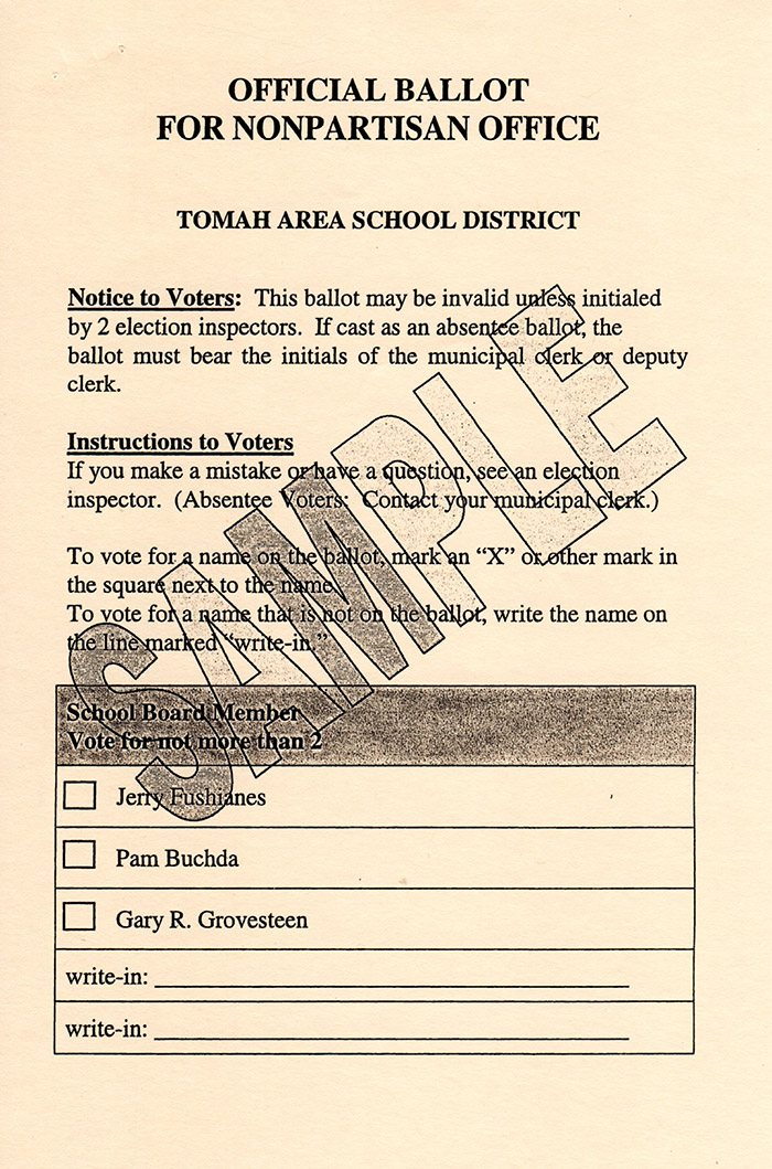 Tomah Area School District Board members